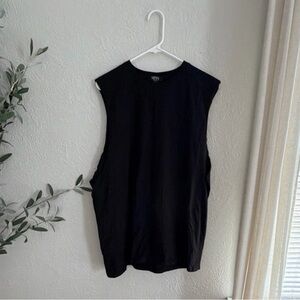 Boohoo Mens Black Muscle Tank Top